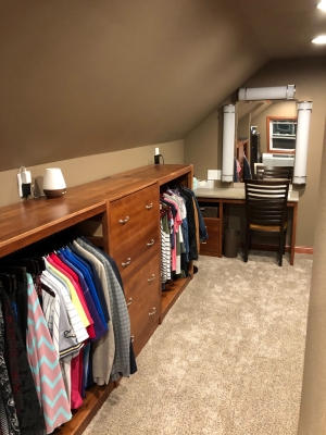 Solid Wood White Closet